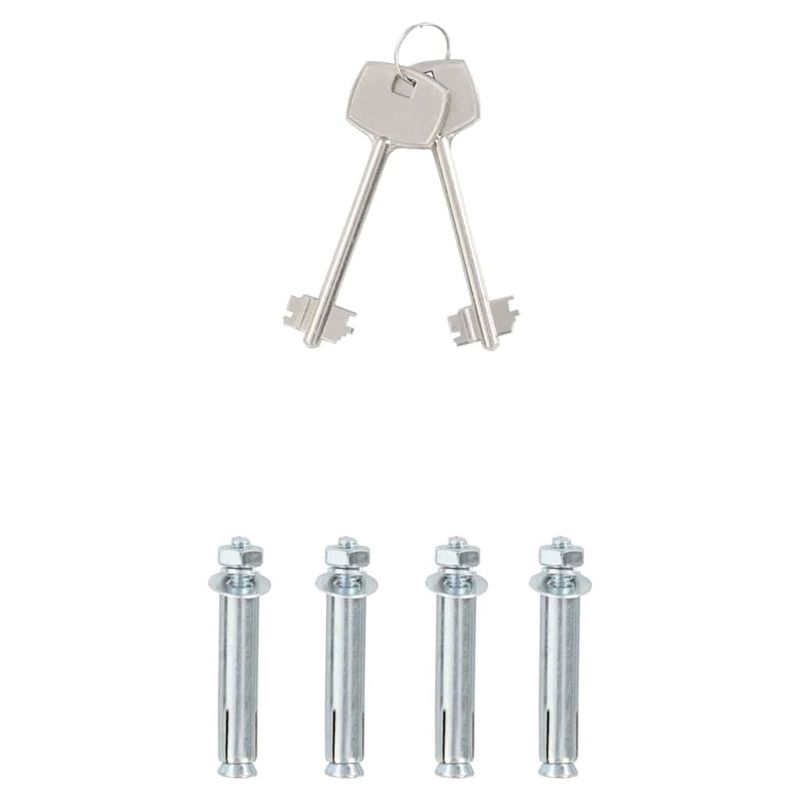 Casa si Gradina - Constructii - Depozitare, transport si protectie - Seifuri si casete de valori - Cutie de Securitate cu Incuietoare Gri Inchis 25x35x25 cm Otel - Infinity.ro