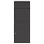 Casa si Gradina - Constructii - Depozitare, transport si protectie - Cutii postale - Cutie pentru colet Negru 41 x 38 x 103 cm Otel - Infinity.ro