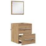 Casa si Gradina - Mobilier - Seturi de mobilier - Seturi baie - Dulap de Baie Stejar artisanal 41 x 38.5 x 48 cm Lemn compozit - Infinity.ro