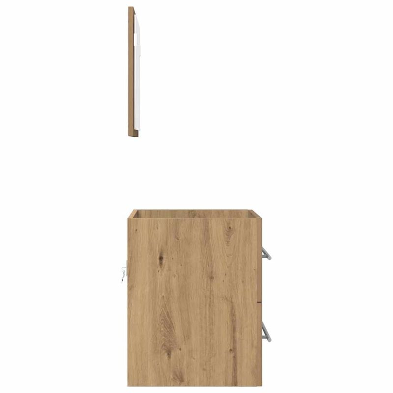 Casa si Gradina - Mobilier - Seturi de mobilier - Seturi baie - Dulap de Baie Stejar artisanal 41 x 38.5 x 48 cm Lemn compozit - Infinity.ro