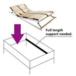 Casa si Gradina - Mobilier - Saltele si somiere - Somiere - Somiera pat cu headboard Manual Maro 80 x 190 cm Lemn si plastic - Infinity.ro