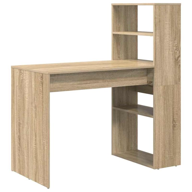 Casa si Gradina - Mobilier - Mese si birouri - Birouri - Birou cu Stocare Stejar Sonoma 113x54x120 cm Lemn Ingineresc - Infinity.ro