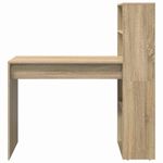 Casa si Gradina - Mobilier - Mese si birouri - Birouri - Birou cu Stocare Stejar Sonoma 113x54x120 cm Lemn Ingineresc - Infinity.ro