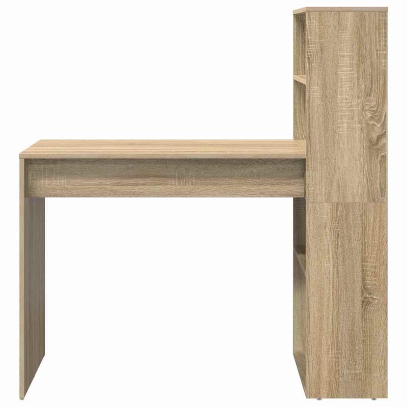 Casa si Gradina - Mobilier - Mese si birouri - Birouri - Birou cu Stocare Stejar Sonoma 113x54x120 cm Lemn Ingineresc - Infinity.ro