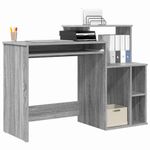 Casa si Gradina - Mobilier - Mese si birouri - Birouri - Birou cu Stocare Gri Sonoma 120.5x44x88.5 cm Lemn prelucrat - Infinity.ro