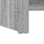 Casa si Gradina - Mobilier - Mese si birouri - Birouri - Birou cu Stocare Gri Sonoma 120.5x44x88.5 cm Lemn prelucrat - Infinity.ro