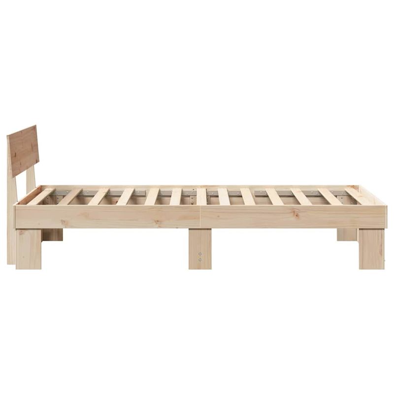 Casa si Gradina - Mobilier - Paturi si accesorii - Paturi - Cadru de pat cu headboard Maro 90 x 200 cm Lemn de brad solid - Infinity.ro