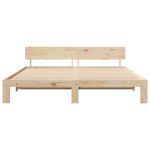 Casa si Gradina - Mobilier - Paturi si accesorii - Paturi - Cadru de pat cu tablie 180x200 cm din lemn masiv de pin - Infinity.ro