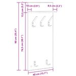 Casa si Gradina - Mobilier - Biblioteci si rafturi - Rafturi - Racator de paltoane montat pe perete cu raft Pe perete Stejar sonoma - Infinity.ro