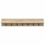 Casa si Gradina - Mobilier - Biblioteci si rafturi - Rafturi - Racator de paltoane montat pe perete cu raft Pe perete Stejar sonoma - Infinity.ro