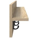 Casa si Gradina - Mobilier - Biblioteci si rafturi - Rafturi - Racator de paltoane montat pe perete cu raft Pe perete Stejar sonoma - Infinity.ro