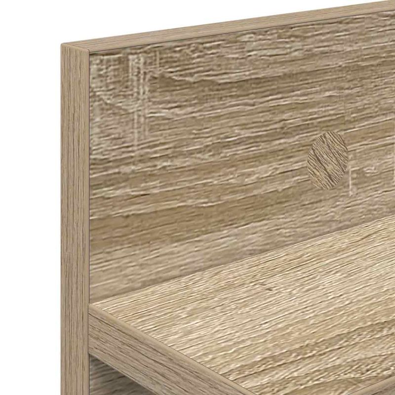 Casa si Gradina - Mobilier - Biblioteci si rafturi - Rafturi - Racator de paltoane montat pe perete cu raft Pe perete Stejar sonoma - Infinity.ro