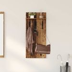 Casa si Gradina - Mobilier - Biblioteci si rafturi - Rafturi - Racator de paltoane montat pe perete Lemn vechi 90 x 40 x 10 cm - Infinity.ro