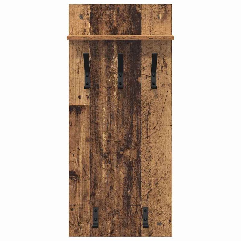 Casa si Gradina - Mobilier - Biblioteci si rafturi - Rafturi - Racator de paltoane montat pe perete Lemn vechi 90 x 40 x 10 cm - Infinity.ro