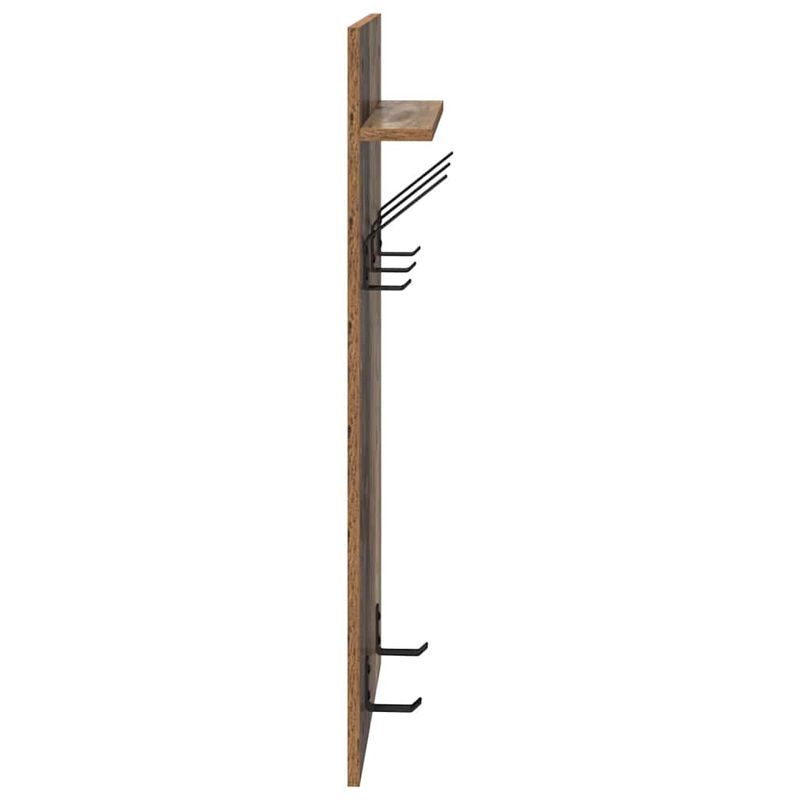 Casa si Gradina - Mobilier - Biblioteci si rafturi - Rafturi - Racator de paltoane montat pe perete Lemn vechi 90 x 40 x 10 cm - Infinity.ro