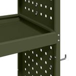 Casa si Gradina - Constructii - Depozitare, transport si protectie - Organizatoare si cutii scule - Carucior pentru unelte cu raft cu roata Olivengrønn 65 x 35 x 111 cm - Infinity.ro