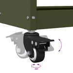 Casa si Gradina - Constructii - Depozitare, transport si protectie - Organizatoare si cutii scule - Carucior pentru unelte cu raft cu roata Olivengrønn 65 x 35 x 111 cm - Infinity.ro