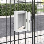 Casa si Gradina - Constructii - Depozitare, transport si protectie - Cutii postale - cutie postala Alb 30 x 23 x 55 cm Otel - Infinity.ro