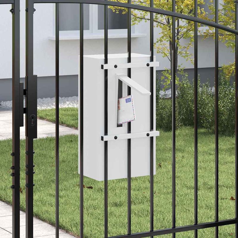 Casa si Gradina - Constructii - Depozitare, transport si protectie - Cutii postale - cutie postala Alb 30 x 23 x 55 cm Otel - Infinity.ro