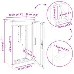 Casa si Gradina - Constructii - Depozitare, transport si protectie - Cutii postale - cutie postala Alb 30 x 23 x 55 cm Otel - Infinity.ro