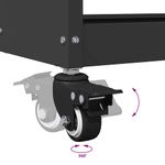 Casa si Gradina - Constructii - Depozitare, transport si protectie - Organizatoare si cutii scule - Carucior pentru unelte cu raft cu roata Negru 75 x 35 x 73 cm Metal - Infinity.ro