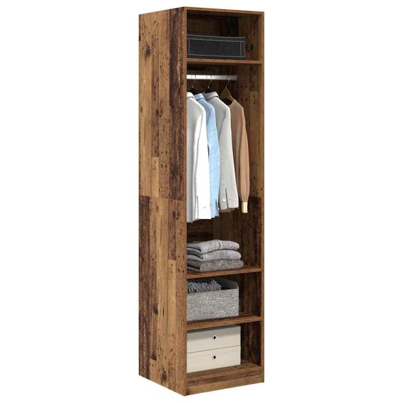 Casa si Gradina - Mobilier - Dulapuri si sifoniere - Dulapuri - Dulap cu raft cu depozitare Lemn vechi 50 x 50 x 200 cm Lemn compozit - Infinity.ro