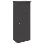 Casa si Gradina - Constructii - Depozitare, transport si protectie - Cutii postale - Cutie pentru colet Negru 44.5 x 29 x 110.5 cm Otel - Infinity.ro