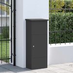 Casa si Gradina - Constructii - Depozitare, transport si protectie - Cutii postale - Cutie pentru colet Negru 44.5 x 29 x 110.5 cm Otel - Infinity.ro