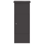 Casa si Gradina - Constructii - Depozitare, transport si protectie - Cutii postale - Cutie pentru colet Negru 44.5 x 29 x 110.5 cm Otel - Infinity.ro