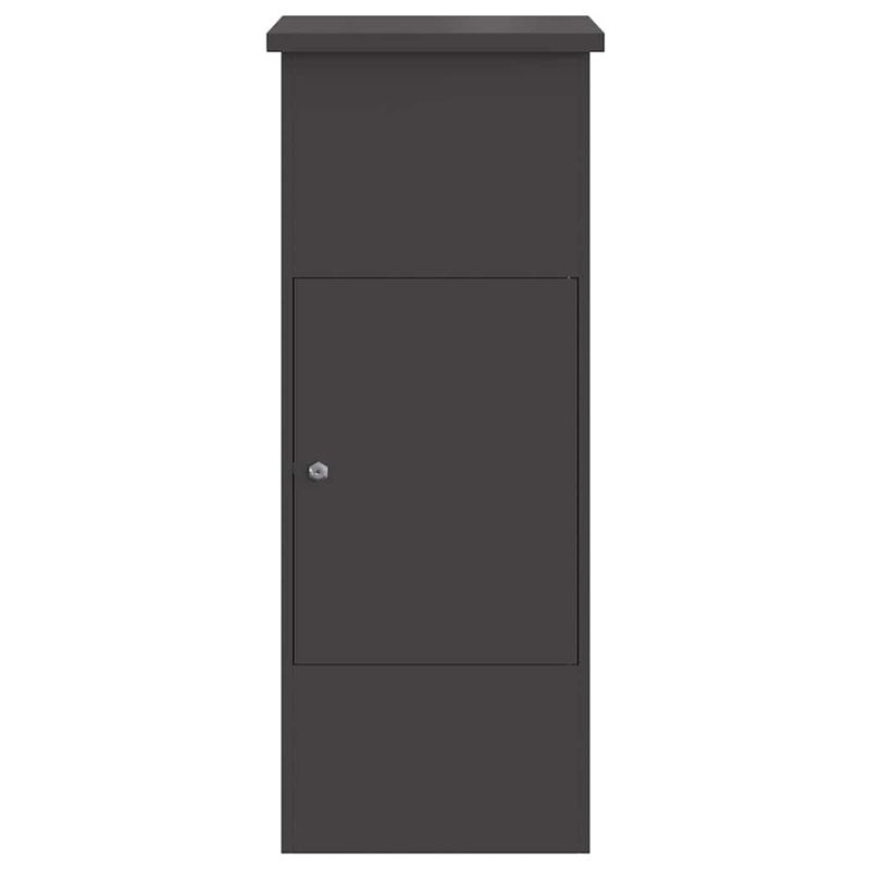 Casa si Gradina - Constructii - Depozitare, transport si protectie - Cutii postale - Cutie pentru colet Negru 44.5 x 29 x 110.5 cm Otel - Infinity.ro