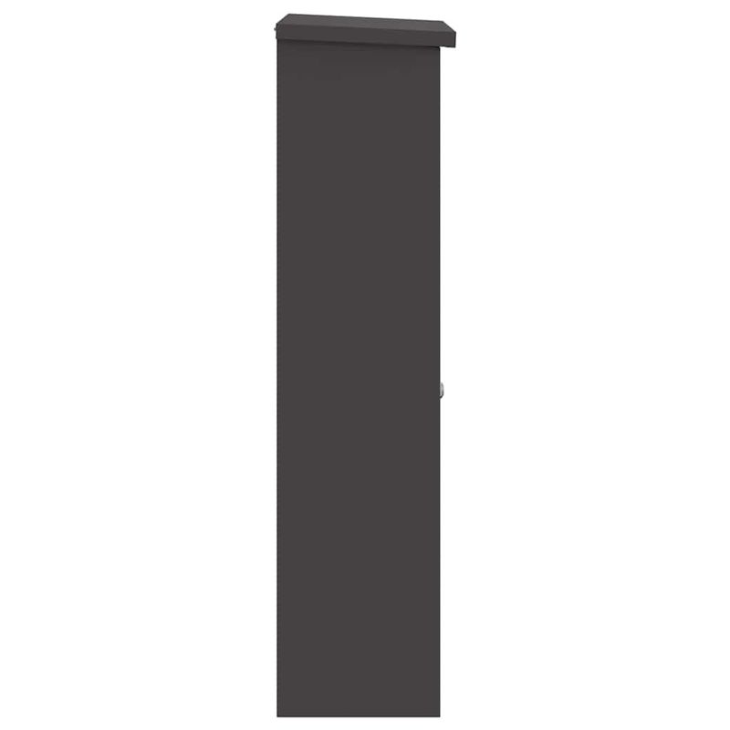 Casa si Gradina - Constructii - Depozitare, transport si protectie - Cutii postale - Cutie pentru colet Negru 44.5 x 29 x 110.5 cm Otel - Infinity.ro