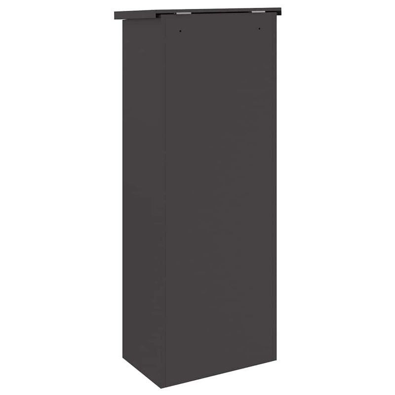 Casa si Gradina - Constructii - Depozitare, transport si protectie - Cutii postale - Cutie pentru colet Negru 44.5 x 29 x 110.5 cm Otel - Infinity.ro
