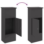Casa si Gradina - Constructii - Depozitare, transport si protectie - Cutii postale - Cutie pentru colet Negru 44.5 x 29 x 110.5 cm Otel - Infinity.ro