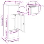 Casa si Gradina - Constructii - Depozitare, transport si protectie - Cutii postale - Cutie pentru colet Negru 44.5 x 29 x 110.5 cm Otel - Infinity.ro