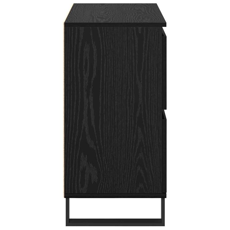 Casa si Gradina - Mobilier - Comode si corpuri - Comode - Bufet cu depozitare cu usa Negru 60 x 35 x 70 cm Lemn compozit - Infinity.ro