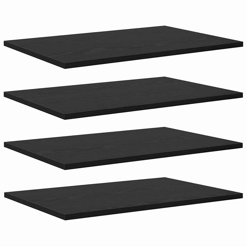 Casa si Gradina - Mobilier - Biblioteci si rafturi - Rafturi - Placa Raft pentru Carti 4 pcs Negru 100 x 40 x 1.5cm PAL - Infinity.ro