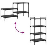 Casa si Gradina - Mobilier - Biblioteci si rafturi - Rafturi - Placa Raft pentru Carti 4 pcs Negru 100 x 40 x 1.5cm PAL - Infinity.ro