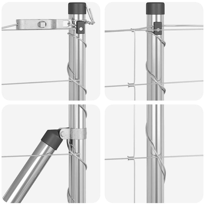 Casa si Gradina - Gradina si terasa - Garduri, panouri si accesorii - Gard de camp 0.8x50 m din otel galvanizat - Infinity.ro