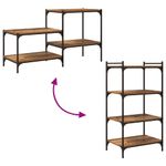 Casa si Gradina - Mobilier - Biblioteci si rafturi - Rafturi - Placa Raft pentru Carti cu raft 4 pcs Maro 100 x 40 x 1.5cm PAL - Infinity.ro