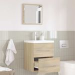 Casa si Gradina - Mobilier - Seturi de mobilier - Seturi baie - Dulap de Baie Sonoma oak 41 x 38.5 x 48 cm Lemn compozit - Infinity.ro