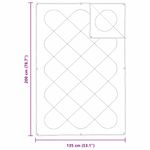 Casa si Gradina - Textile si covoare - Perne si pilote - Pilote - Pilota cu perna 2 pcs Alb 135 x 200 cm Microfibra - Infinity.ro