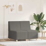 Casa si Gradina - Mobilier - Canapele si coltare - Canapele - Canapea Scaun 2 pcs Gri deschis 55 x 74 x 82 cm - Infinity.ro