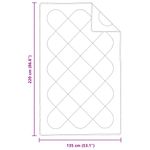 Casa si Gradina - Textile si covoare - Perne si pilote - Pilote - Pilota cu perna 2 pcs Alb 135 x 220 cm Microfibra - Infinity.ro