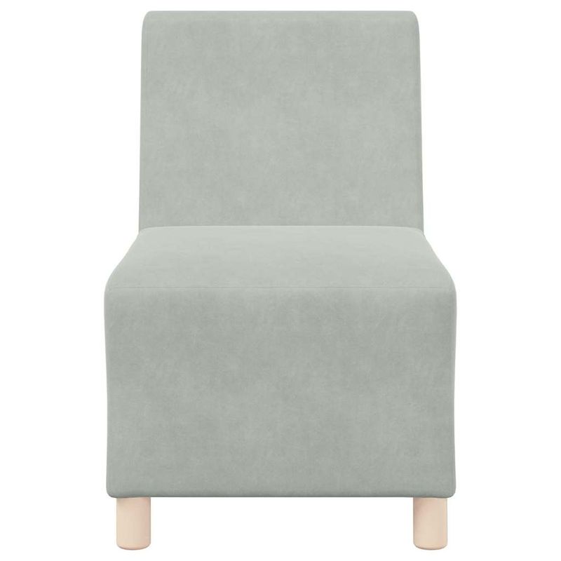 Casa si Gradina - Mobilier - Canapele si coltare - Canapele - Scaune canapea 3 pcs Gri deschis 55 x 74 x 82 cm Catifea - Infinity.ro