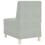 Casa si Gradina - Mobilier - Canapele si coltare - Canapele - Scaune canapea 3 pcs Gri deschis 55 x 74 x 82 cm Catifea - Infinity.ro
