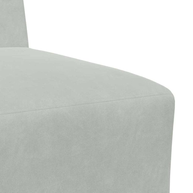 Casa si Gradina - Mobilier - Canapele si coltare - Canapele - Scaune canapea 3 pcs Gri deschis 55 x 74 x 82 cm Catifea - Infinity.ro