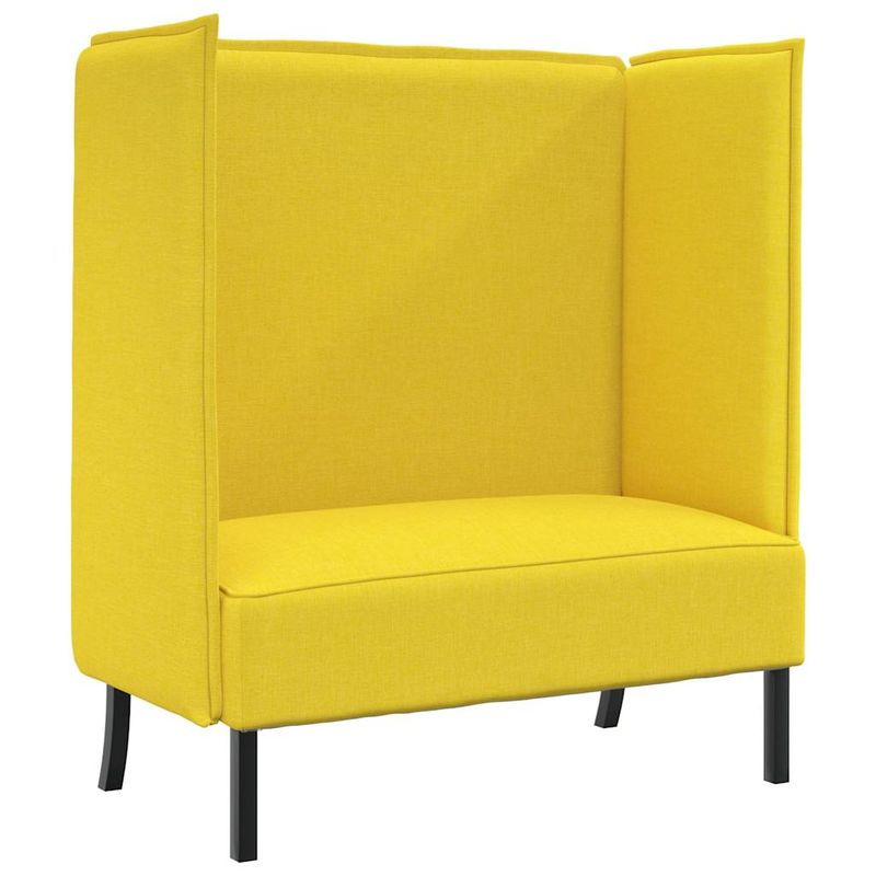 Casa si Gradina - Mobilier - Canapele si coltare - Canapele - Canapea inalta galben deschis 109x56x121 cm tesatura - Infinity.ro