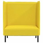 Casa si Gradina - Mobilier - Canapele si coltare - Canapele - Canapea inalta galben deschis 109x56x121 cm tesatura - Infinity.ro