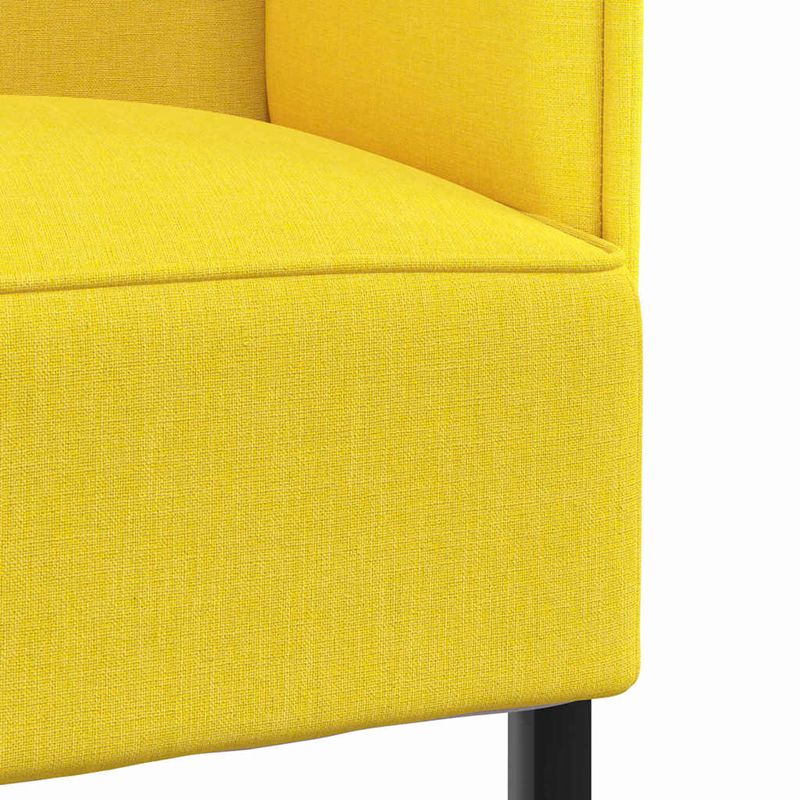 Casa si Gradina - Mobilier - Canapele si coltare - Canapele - Canapea inalta galben deschis 109x56x121 cm tesatura - Infinity.ro