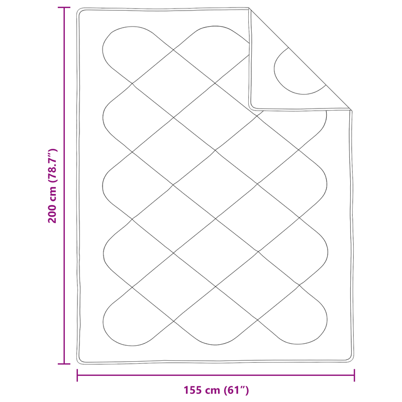 Casa si Gradina - Textile si covoare - Perne si pilote - Pilote - Duvet 2 in 1 cu perna 2 pcs Alb 155 x 200 cm Microfibra - Infinity.ro
